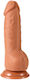 Realistisches Dildo mit Hoden und Saugnapf Fleisch