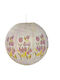 Paper Lamp Shade Ball Nature Tulips Lilac Ø 40cm Without Ceiling Cable