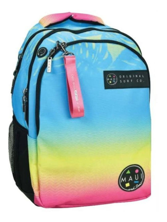 Maui & Sons School Bag Backpack Elementary, Elementary with Water Bottle Holder 30Liters