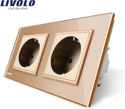 Livolo Διπλή Πρίζα Ρεύματος Livolo Διπλή Πρίζα Ρεύματος