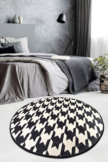 Conceptum Hypnose Kazayagi Rug Round Black-white