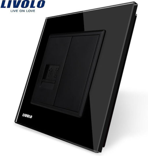 Livolo Единичен в Черен цвят VL-C791T-12