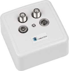 Rtv-sat Socket Cabletech Gni0509 White