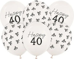 Σετ Μπαλόνια Happy 40 6 Τεμ Σετ Μπαλόνια Happy 40 6 Τεμ