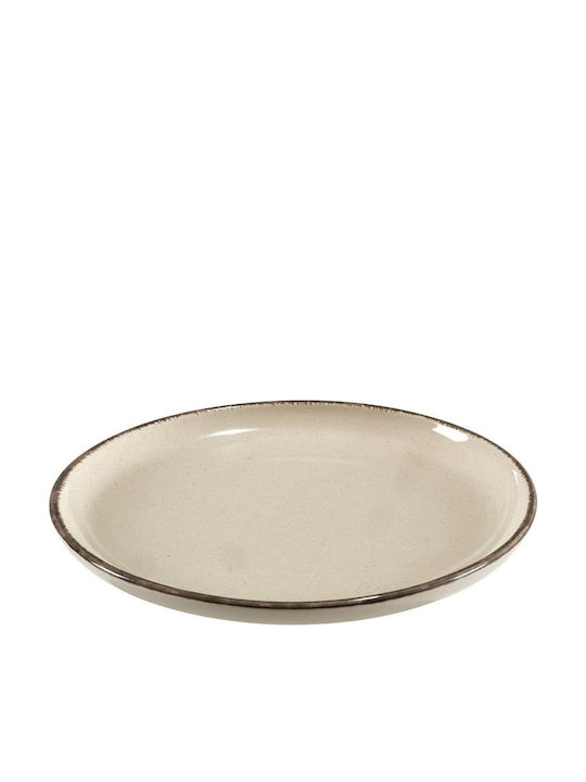 Espiel Cream Πιάτο Ρηχό Κεραμικό Μπεζ με Διάμετρο 32cm