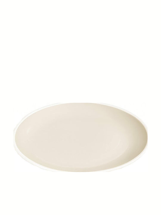Espiel Cream Teller Untiefe Keramik Beige mit Durchmesser 27cm