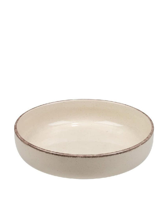 Espiel Cream Πιάτο Βαθύ Κεραμικό Cream με Διάμετρο 21cm