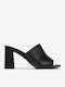 Mules mit Niedrig Absatz in Schwarz Farbe