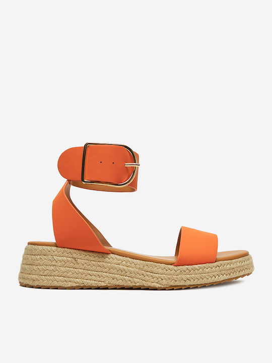 Damen Espadrilles in Orange Farbe