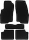 Set of Front and Rear Mats 5pcs for Fiat Punto 2012 Black
