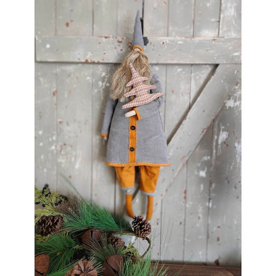 Santa Claus Gray 75cm Handmade Thick