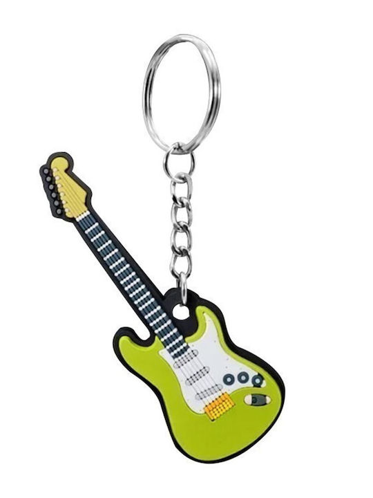 Musicianxdesigner Keychain Electric Guitar Green