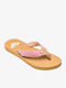 Porto Raffia Ii Women's Flat Sandals in Brown Color