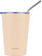 Homely Thermosflasche Tasse 400ml Sandstein