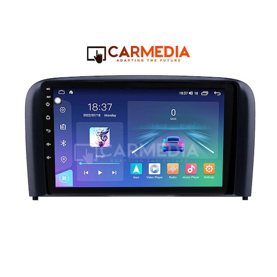 Carmedia Ηχοσύστημα Αυτοκινήτου για Volvo S80 1998-2006 (Bluetooth/USB/WiFi/GPS/Apple-Carplay/Android-Auto) με Οθόνη Αφής 9"