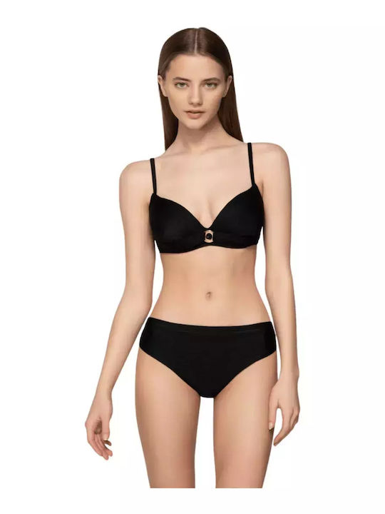 Luna Bikini Slip Black