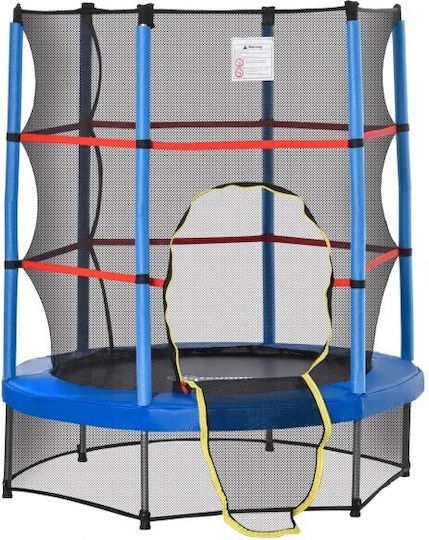 Trampoline Balance Safety Net Diameter 140cm Height 162cm Maximum Weight Up to 50kg Blue Red