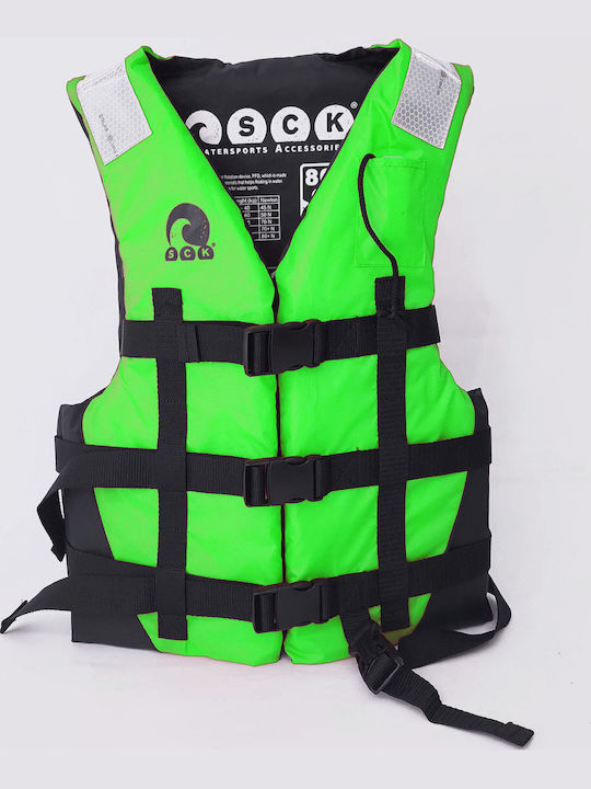 SCK Adults Life Jacket for Water Sports Green