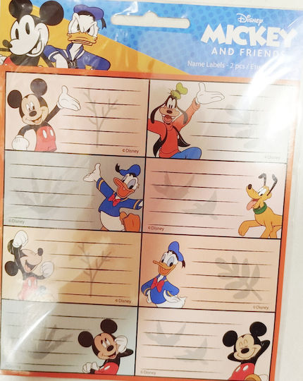 Gim Mickey Notebook Etiketten 8 Stück