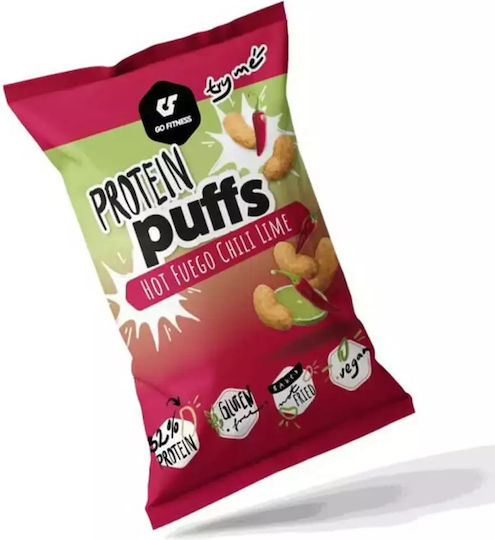 Go Fitness Protein Gepuffte Snacks 50gr Hot Fuego Chili Limette