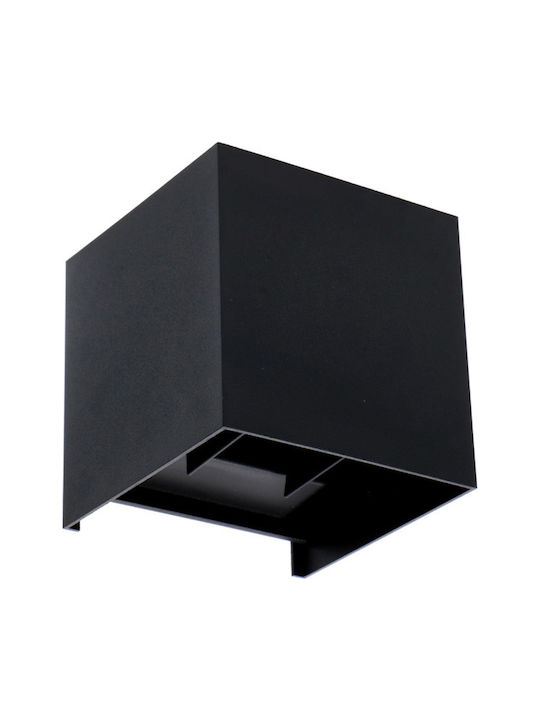 123led Wall-Mounted Outdoor Light LED IP54 5.5W with Warm White Light Double Beam