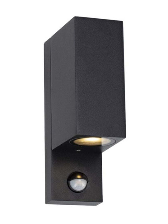 123led Επιτοίχιο Εξωτερικό Φωτιστικό GU10 IP44 Διπλής Δέσμης