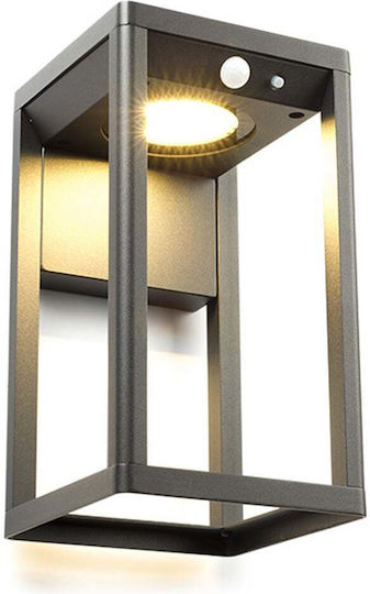 123led Wall Mounted Solar Light Warm White 3000K with Motion Sensor IP54
