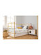 Dimcol Duvet Crib Cotton White 120x160cm