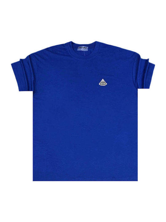 Tony Couper Kurzarmbluse Royal Blue