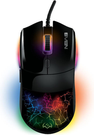 Sven RX-G995 RGB Геймърска Мишка 16000 DPI Черен