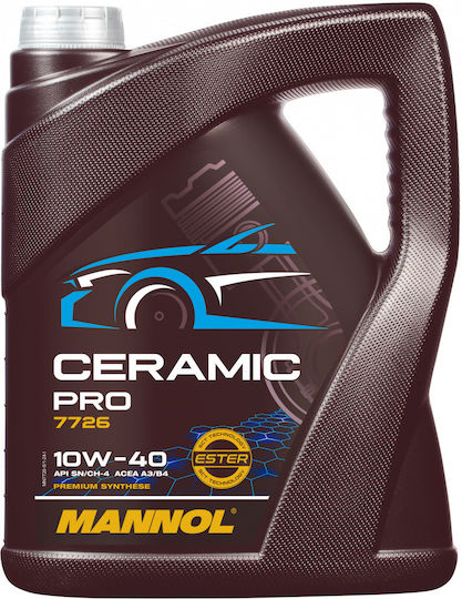Mannol Ceramic Pro 7726 Synthetic Car Oil 10W-40 5lt