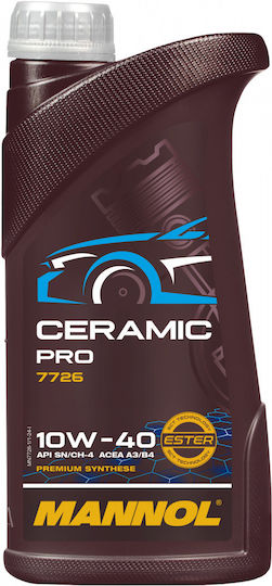 Mannol Ceramic Pro 7726 Synthetic Car Oil 10W-40 1lt