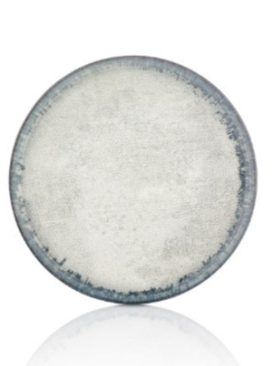 By Bone Ambience Plate Shallow made of Porcelain Blue with Diameter 19cm 6pcs