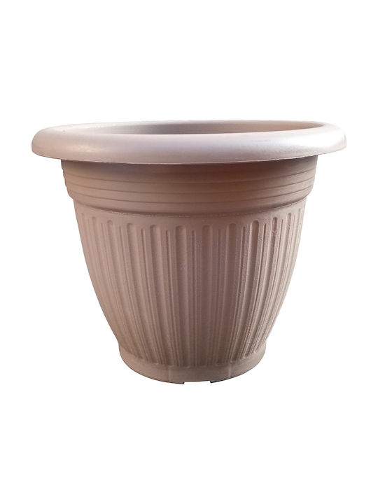 Sic Plast Patmos Pot Plastic Mocha 25x25x13cm.
