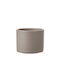 Mica Γλάστρα Πήλινη Taupe 10x10x10.5εκ.