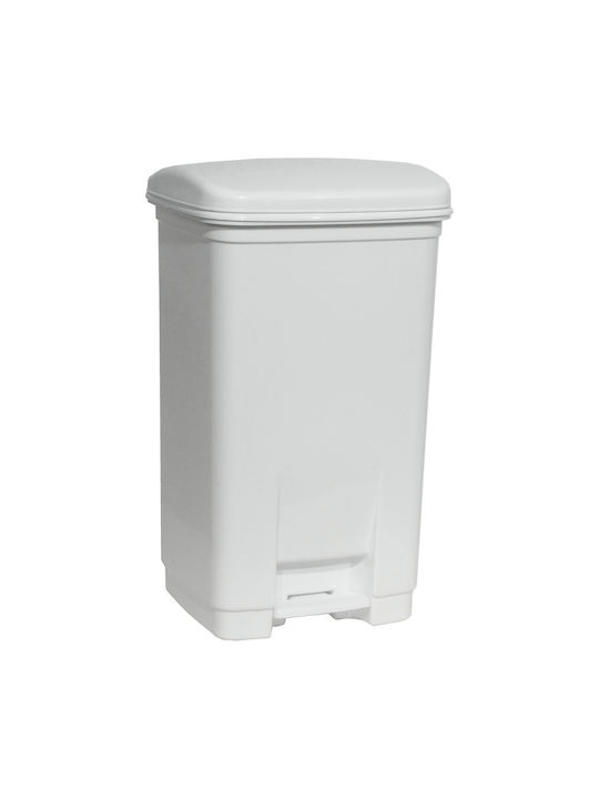 Viomes Waste Bin Waste Plastic with Pedal Gray/...