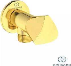 Ideal Standard Eckeventil 1/2'' Pvd Gebürstetes Gold Bd650a2