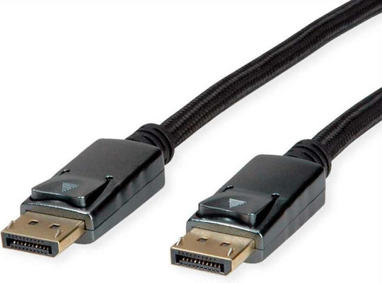Cable Roline 11.04.5867 From Displayport M To Displayport M 2m Black 8k@60hz