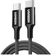 Ugreen Cablu USB 2.0 USB-C Masculin - USB-C 100W PD Negru 2m 340571