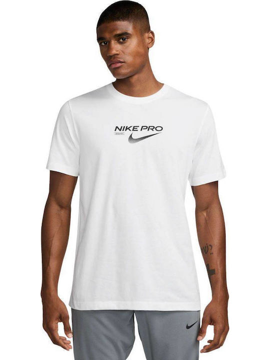 Nike Pro Dri-fit Dri-Fit Спортна тениска Бял