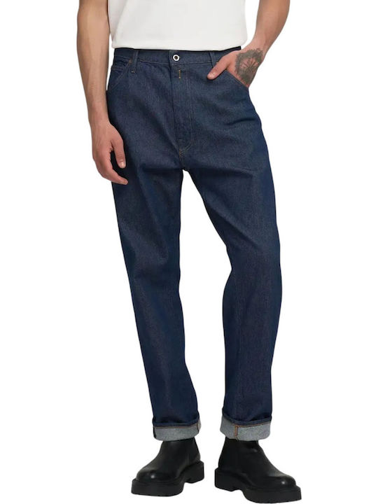 Ανδρικό Παντελόνι Τζιν με Slim Tapered Εφαρμογή Denim Blue