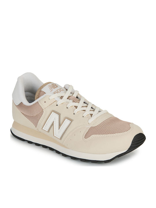 New Balance 500 Γυναικεία Sneakers Μπεζ