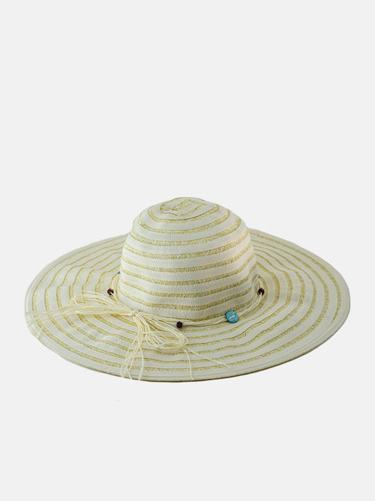Brims and Trims Женска Слама Шапка Дискета Бежов