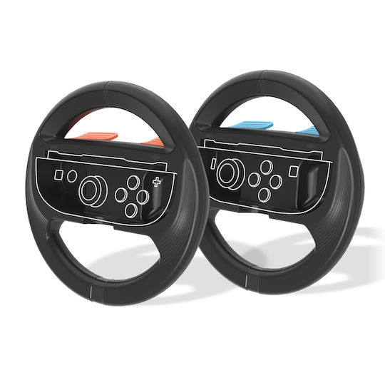 Trade Invaders Wheels Switch 2 Joy-con X2 Black Nintendo Switch 2