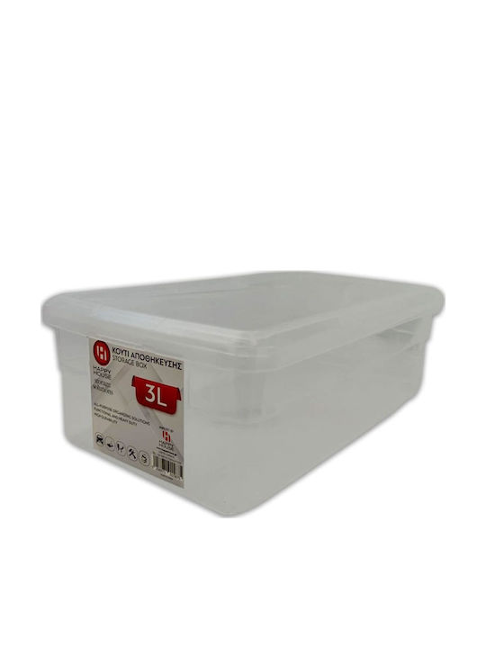 Happy House Plastic Storage Box with Lid 3lt 1pcs
