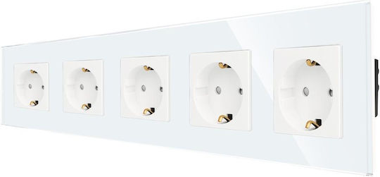 Luxion Priză Electrică Mortice Albă