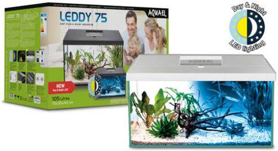 Aquael Leddy Day&Night Aquarium Fish Tank Capacity 25L With Lighting