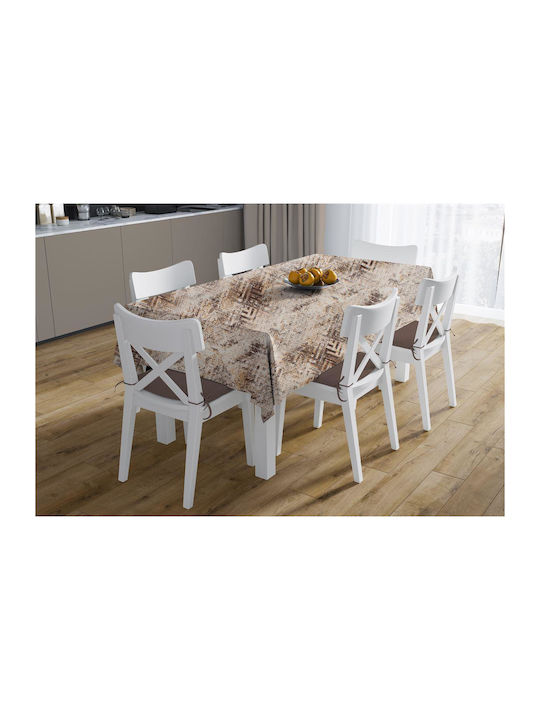 Dimcol Tablecloth Stain Resistant Set 2pcs Marks 472 Beige 140x220cm