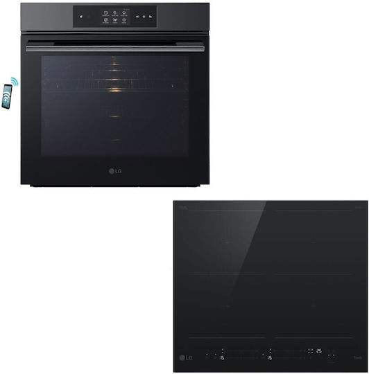 LG Φούρνος άνω Πάγκου 76lt με Επαγωγικές Εστίες Π59.2εκ. Γκρι