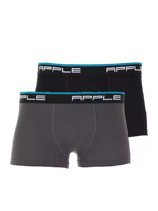 Apple Boxer Ανδρικά Μποξεράκια Γκρι 2Pack